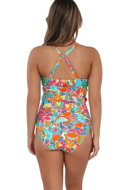Sunsets Tank|Tankinis-Zuri V-Wire Tankini Top (E-H Cup)
