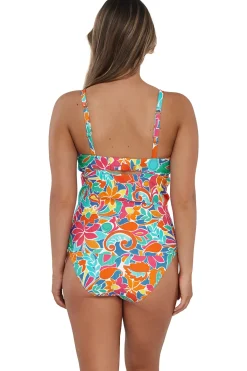 Sunsets Tank|Tankinis-Zuri V-Wire Tankini Top (E-H Cup)