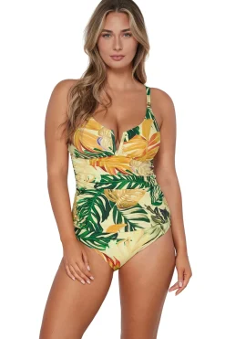 Sunsets Tank|Tankinis-Zuri V-Wire Tankini Top (E-H Cup)