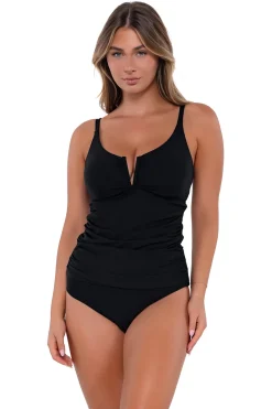 Sunsets Tank|Tankinis-Zuri V-Wire Tankini Top (E-H Cup)
