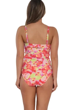 Sunsets Tank|Tankinis-Zuri V-Wire Tankini Top (E-H Cup)