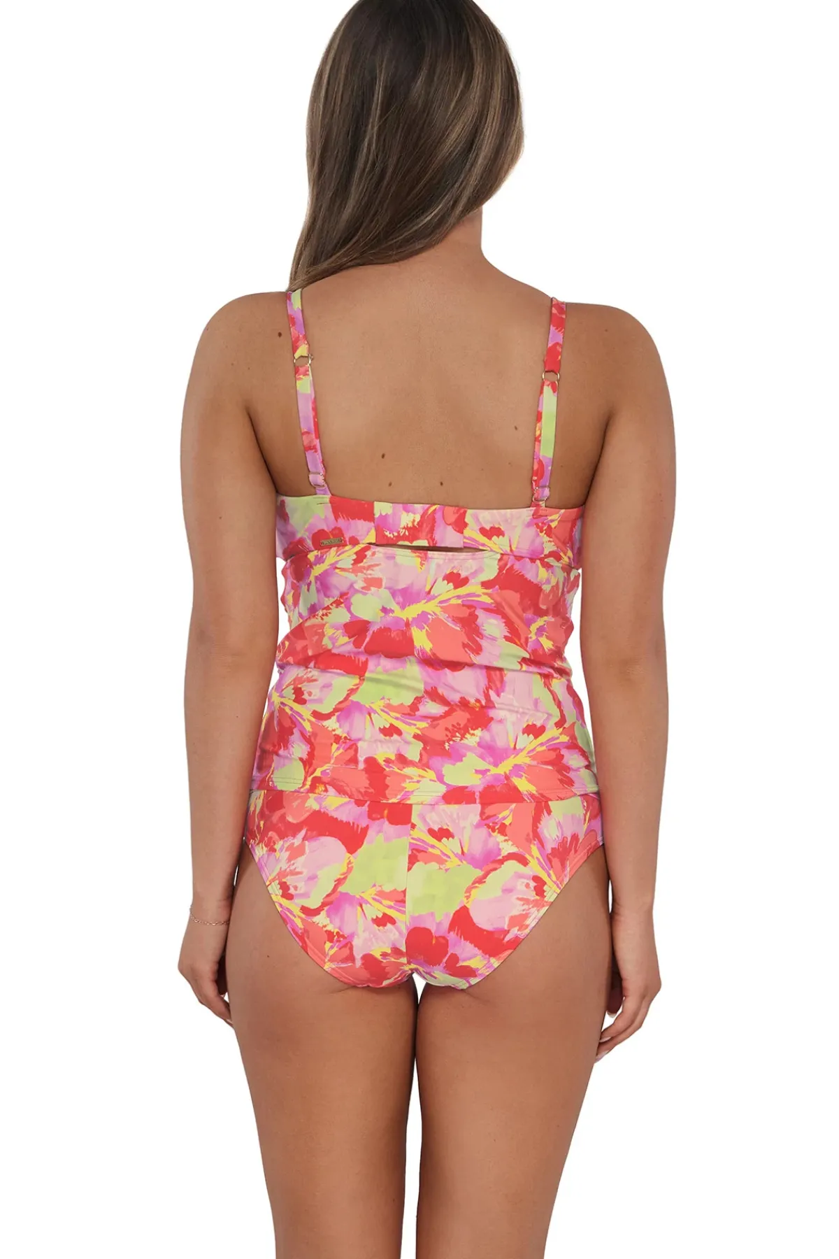 Sunsets Tank|Tankinis-Zuri V-Wire Tankini Top (E-H Cup)