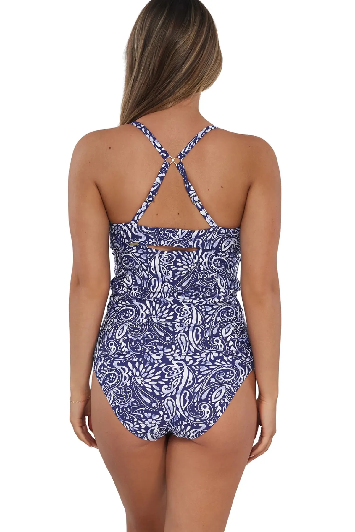 Sunsets Tank|Tankinis-Zuri V-Wire Tankini Top (E-H Cup)